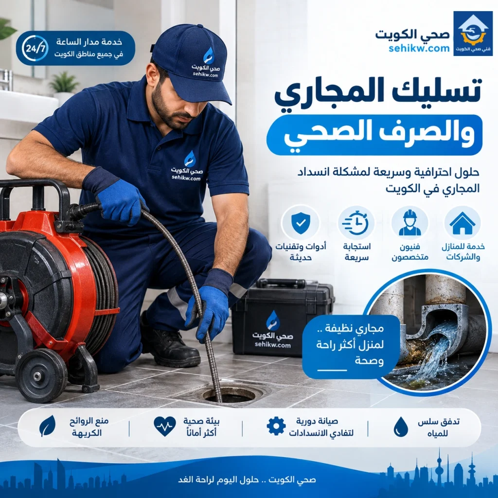 تسليك المجاري والصرف الصحي